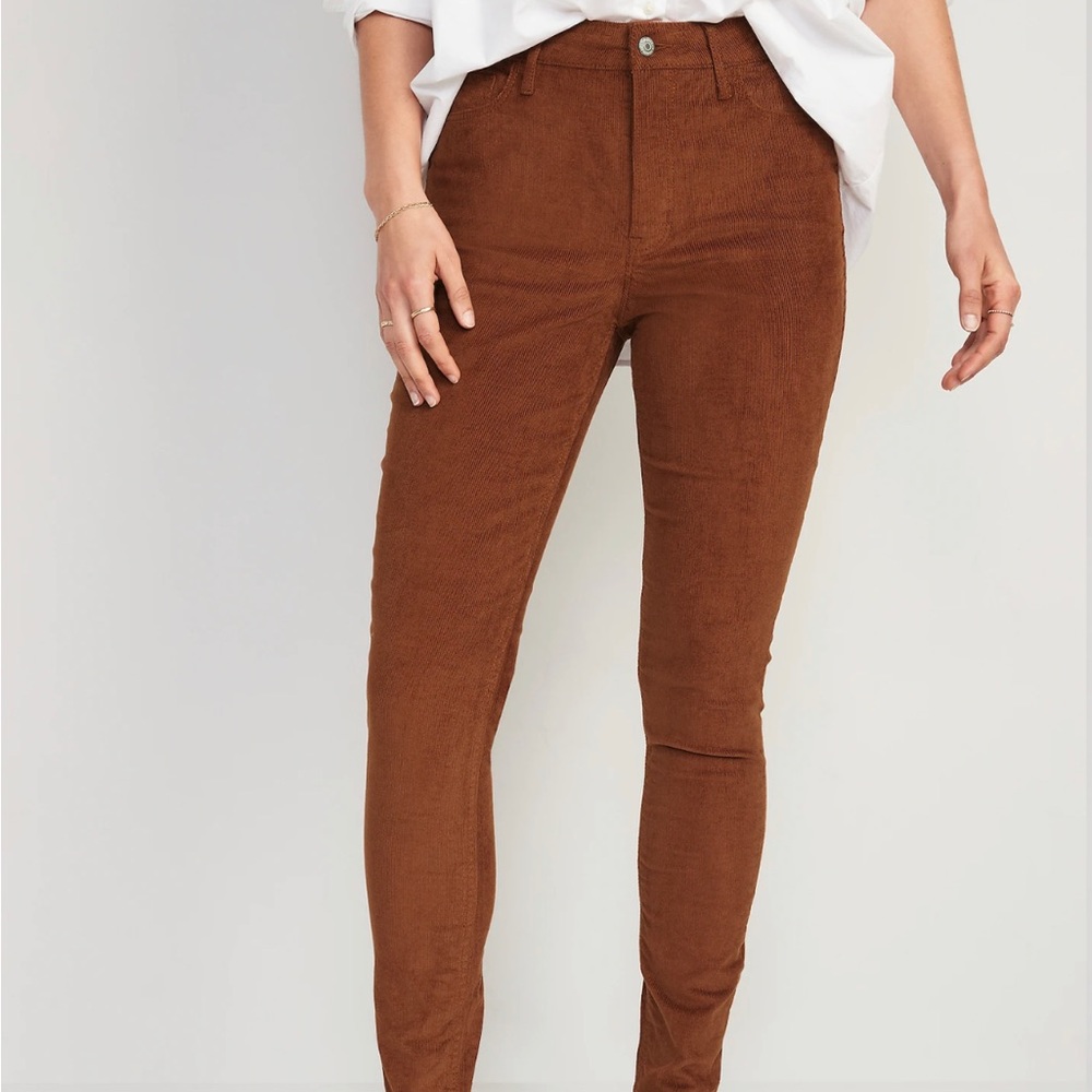 High-Waisted Rockstar Super-Skinny Corduroy Pants for Women